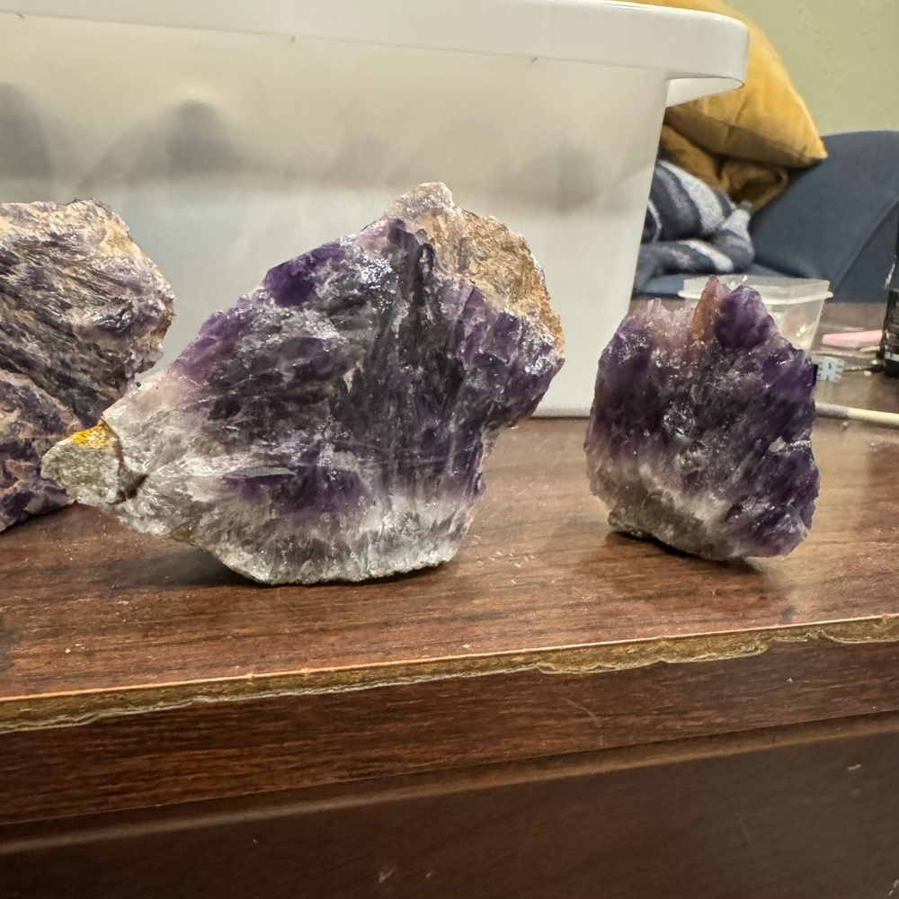 Natural Amethyst Geode Set - Picture 3 of 3